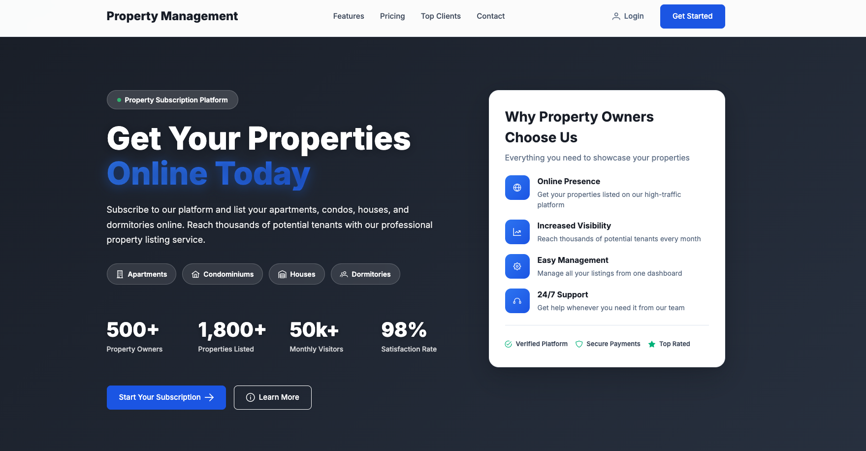 Screenshot of PropMS