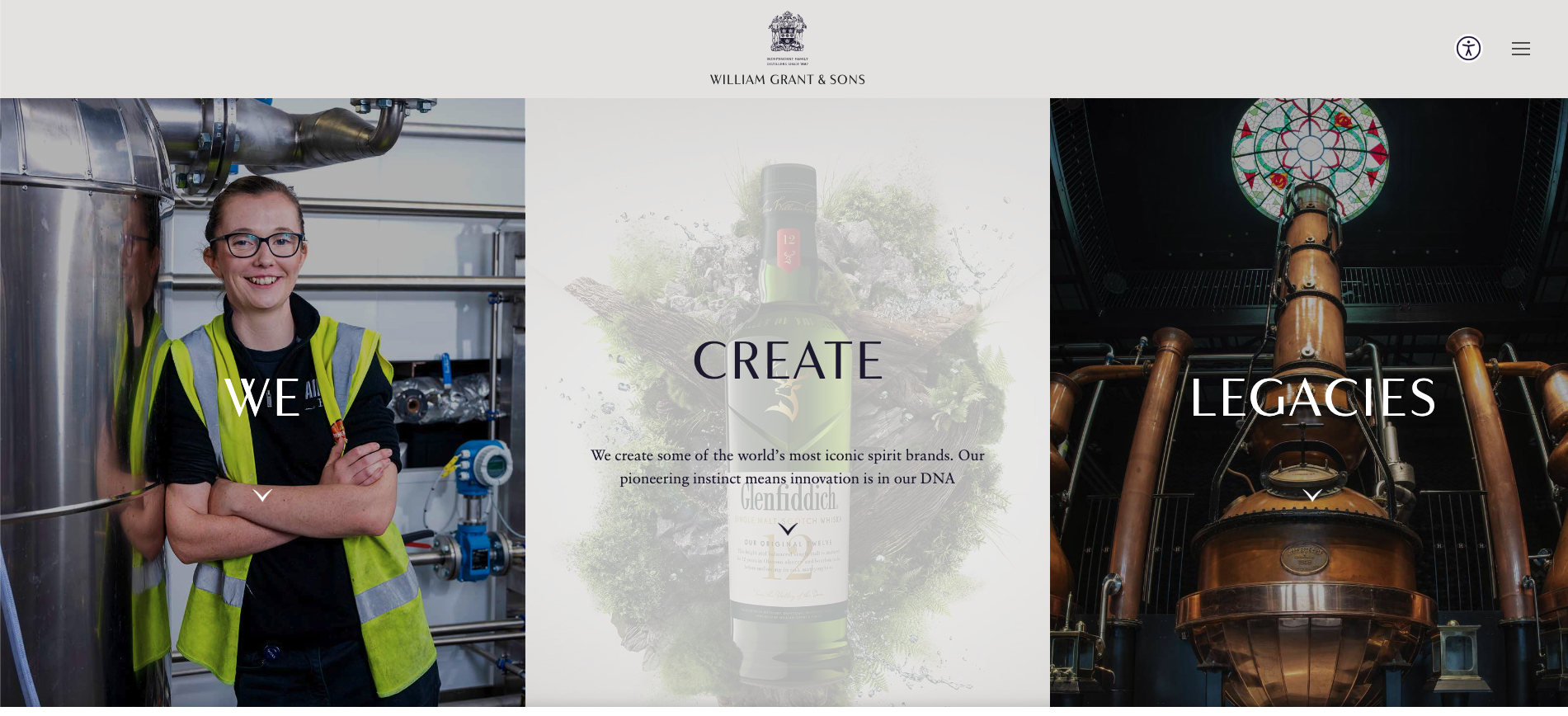 Screenshot of William Grant & Sons